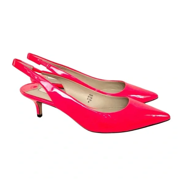 NWOT Hot Spicy Coral Boden Patent Heels Size 8 - Picture 1 of 9